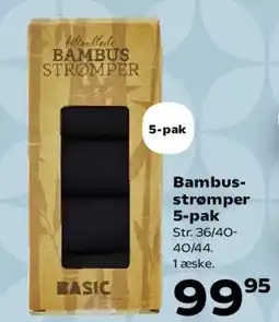 Kvickly Bambus-strømper 5-pak tilbud
