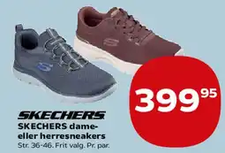 Kvickly SKECHERS dame- eller herresneakers tilbud