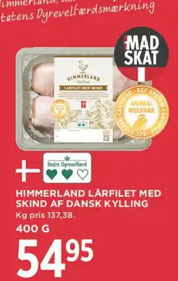 MENY Himmerland lårfilet med skind af dansk kylling tilbud