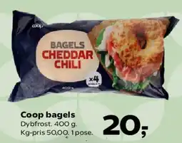 Kvickly Coop bagels tilbud