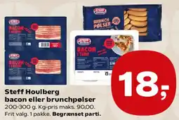 Kvickly Steff Houlberg bacon eller brunchpølser tilbud