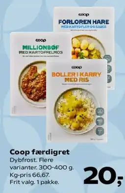 Kvickly Coop færdigret tilbud