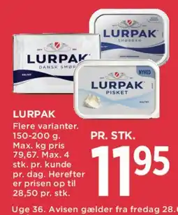 MENY LURPAK tilbud