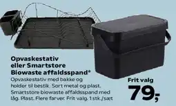 Kvickly Opvaskestativ eller Smartstore affaldsspand tilbud