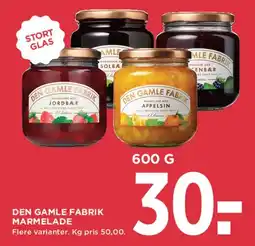 MENY Den Gamle Fabrik Marmelade tilbud