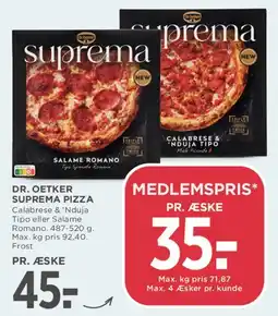 MENY Dr. Oetker Suprema Pizza tilbud