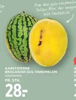 MENY Aarstiderne Økologisk gul vandmelon tilbud