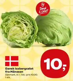 Kvickly Dansk icebergsalat tilbud
