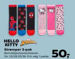 Kvickly Strømper 3-pak tilbud