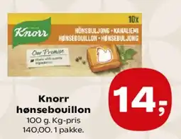 Kvickly Knorr hønsebouillon tilbud