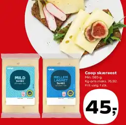 Kvickly Coop skæreost tilbud
