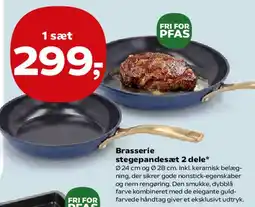 Kvickly Brasserie stegepandesæt 2 dele tilbud