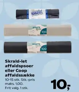 SuperBrugsen Skrald-let affaldssposer eller Coop affaldsække tilbud