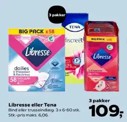 Kvickly Libresse eller Tena tilbud