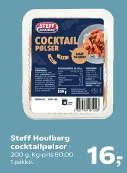 Kvickly Steff Houlberg cocktailpølser tilbud