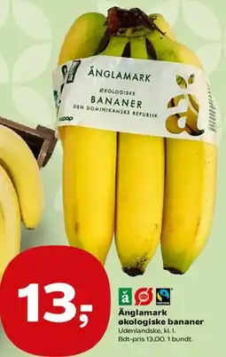 Kvickly Änglamark økologiske bananer tilbud