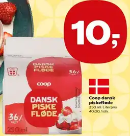 Kvickly Coop dansk piskefløde tilbud
