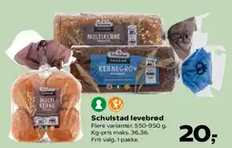 Kvickly Schulstad levebrød tilbud