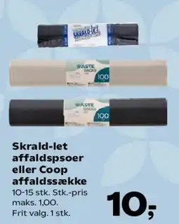 Kvickly Affaldsposer / Coop affaldssække tilbud