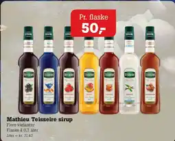 Poetzsch Padborg Mathieu Teisseire sirup tilbud
