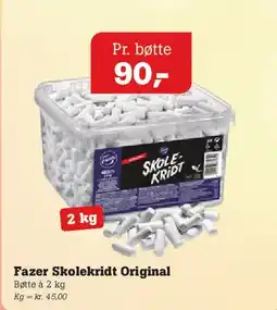 Poetzsch Padborg Fazer Skolekridt Original tilbud
