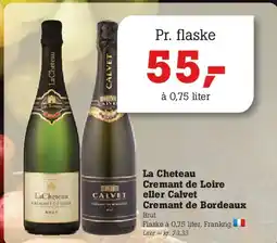 Poetzsch Padborg La Cheteau Cremant de Loire eller Calvet Cremant de Bordeaux tilbud