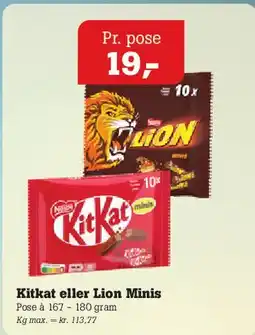 Poetzsch Padborg KitKat eller Lion Minis tilbud