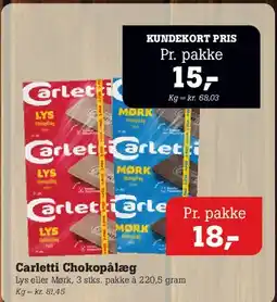 Poetzsch Padborg Carletti Chokopålæg tilbud