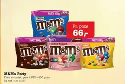Poetzsch Padborg M&M's Party tilbud