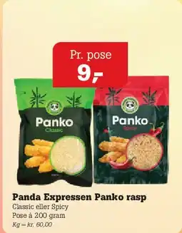 Poetzsch Padborg Panda Expressen Panko rasp tilbud