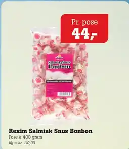 Poetzsch Padborg Rexim Salmiak Snus Bonbon tilbud