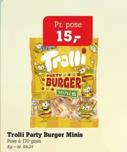Poetzsch Padborg Trolli Party Burger Minis tilbud