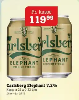 Poetzsch Padborg Carlsberg Elephant 7,2% tilbud