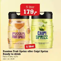 Poetzsch Padborg Passion Fruit Sprizz eller Caipi Sprizz tilbud