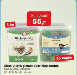 Poetzsch Padborg Elles Vildtfuglemix eller Mejsebolde tilbud