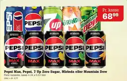 Poetzsch Padborg Pepsi Max, Pepsi, 7 Up Zero Sugar, Mirinda eller Mountain Dew tilbud