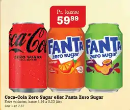 Poetzsch Padborg Coca-Cola Zero Sugar eller Fanta Zero Sugar tilbud