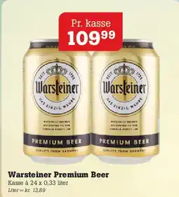 Poetzsch Padborg Warsteiner Premium Beer tilbud