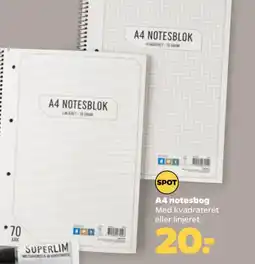 Netto Superlim A4 notesbog tilbud