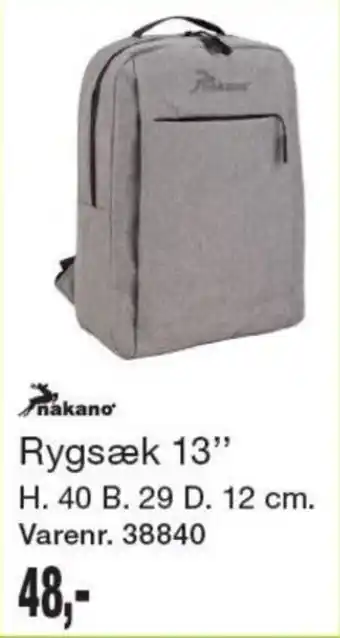 Nakano Rygsæk 13"