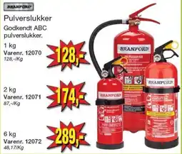 Harald Nyborg Branford pulverslukker tilbud