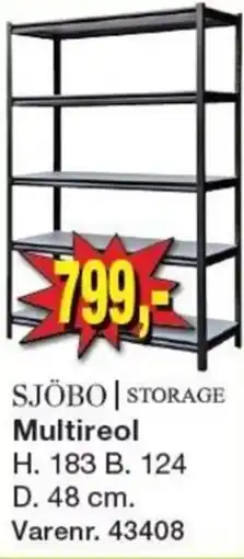 Harald Nyborg Sjöbo storage multireol tilbud