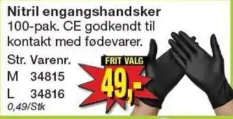 Nitril engangshandsker