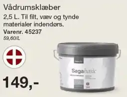 Harald Nyborg Saga basic vådrumsklæber tilbud