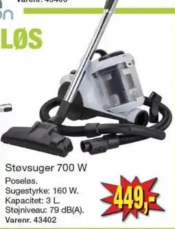Harald Nyborg Løs Støvsuger 700 W tilbud