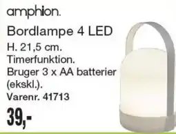 Harald Nyborg amphion bordlampe 4 led tilbud
