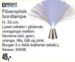 Harald Nyborg Bright Design fiberoptisk bordlampe tilbud