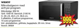 Harald Nyborg Wasco mikrobølgeovn med airfryer-program tilbud
