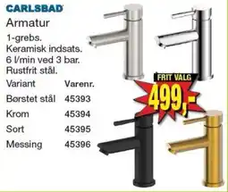 Harald Nyborg Carlsbad Armatur tilbud