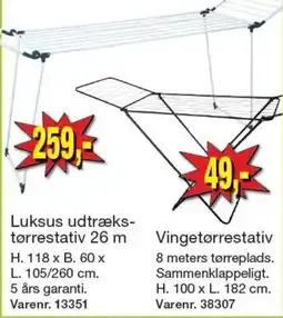 Harald Nyborg Luksus udtræks-tørrestativ tilbud